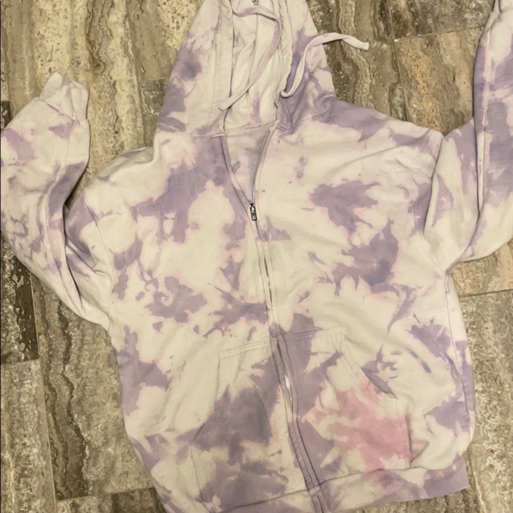 TIE DYE ZIP HOODIE
